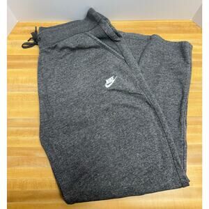 Nike Fleece Sweatpant Sweats Heather Gray Women's Plus Size 1X Wide Leg